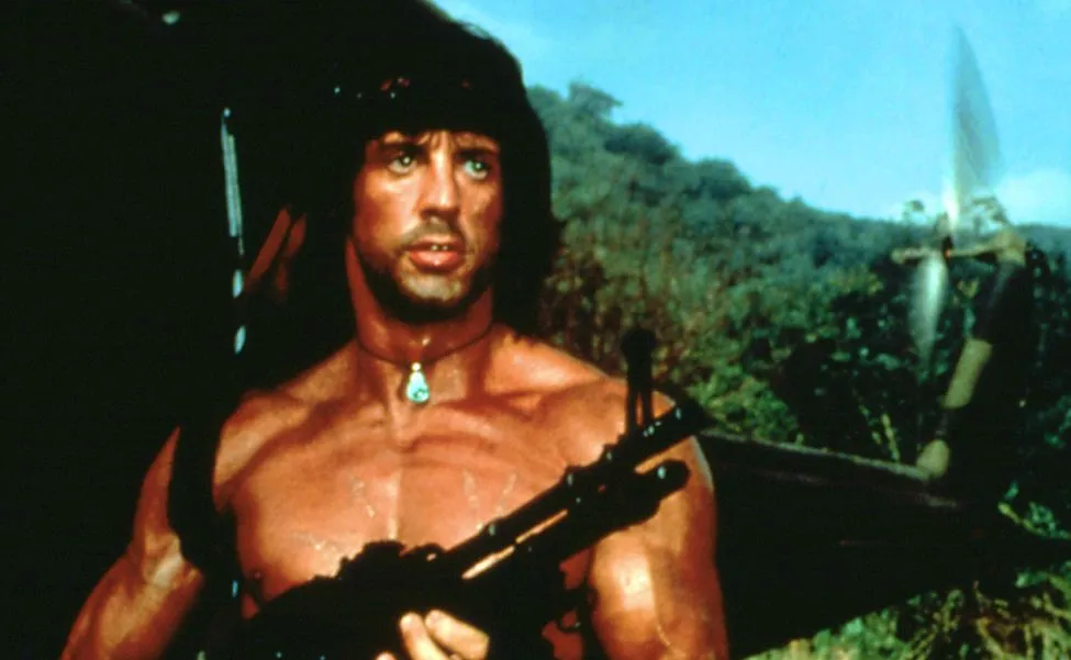 Sylvester Stallone w filmie "Rambo"