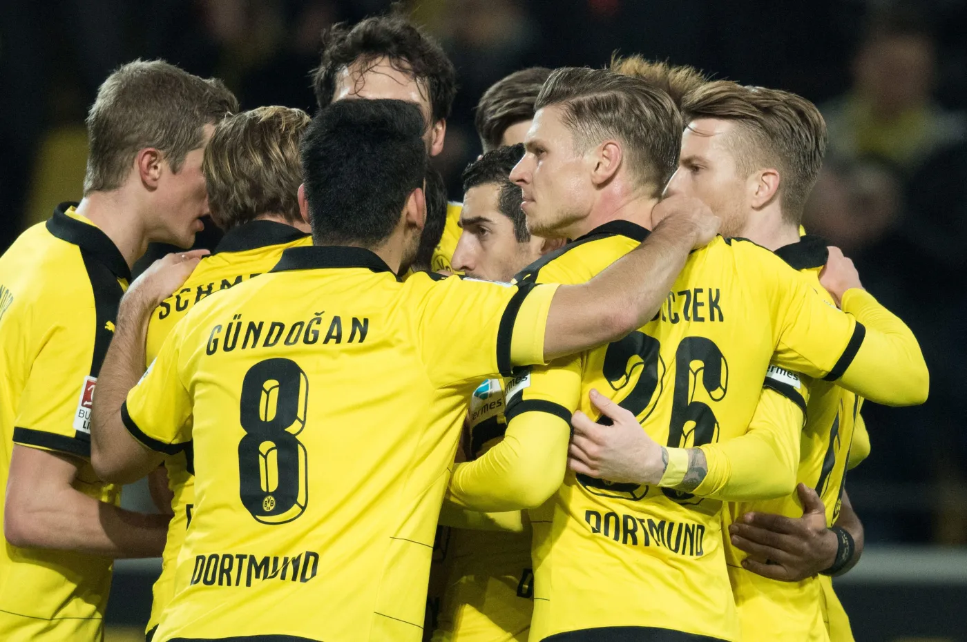 Radość piłkarzy Borussii Dortmund