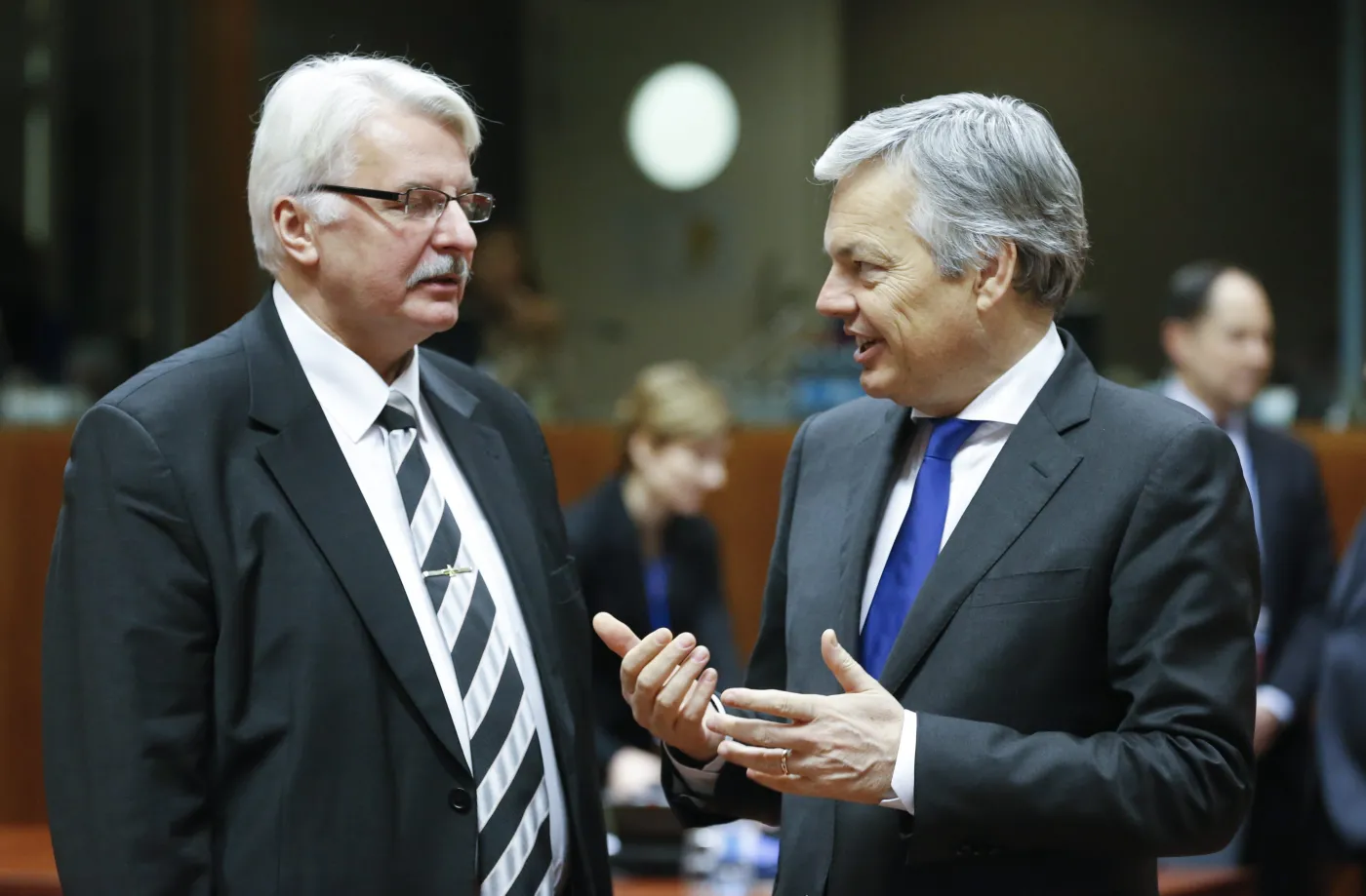 Witold Waszczykowski i szef MSZ Belgii Didier Reynders