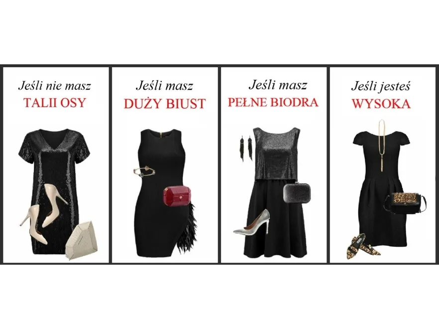 Mała czarna dla różnych figur