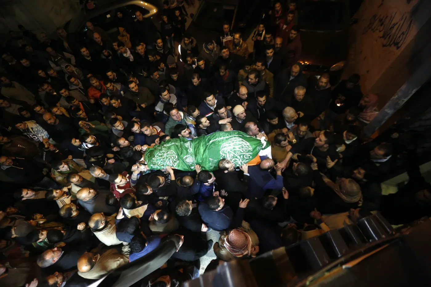 Pogrzeb zabitego Palestyńczyka