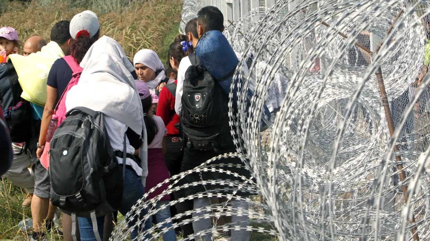 Imigranci na serbsko-węgierskiej granicy