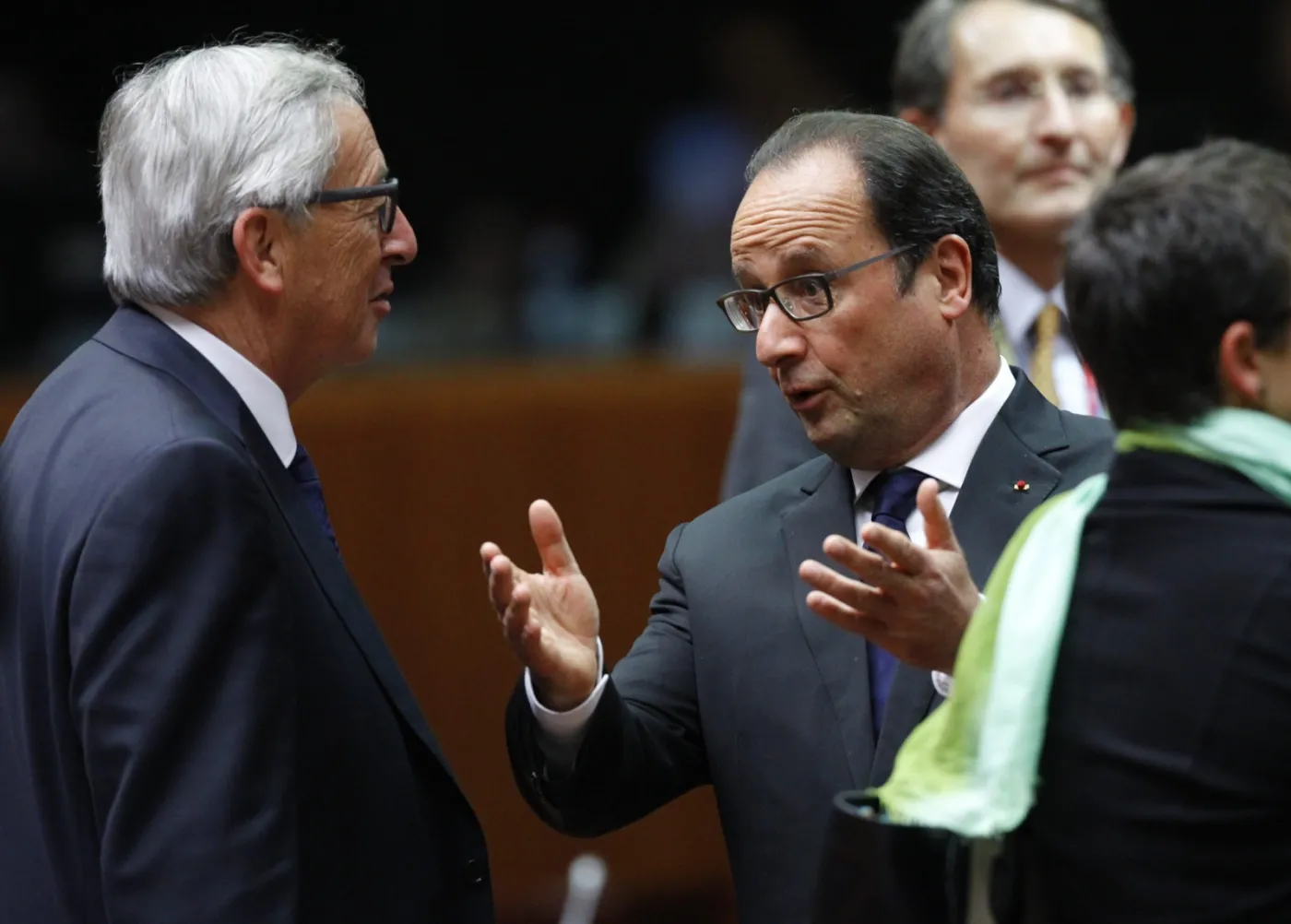 Jean-Claude Juncker, Francois Hollande