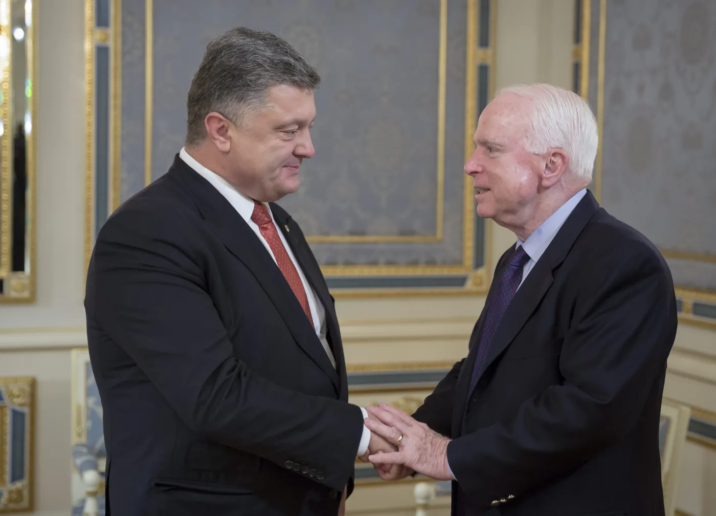Petro Poroszenko i senator John McCain