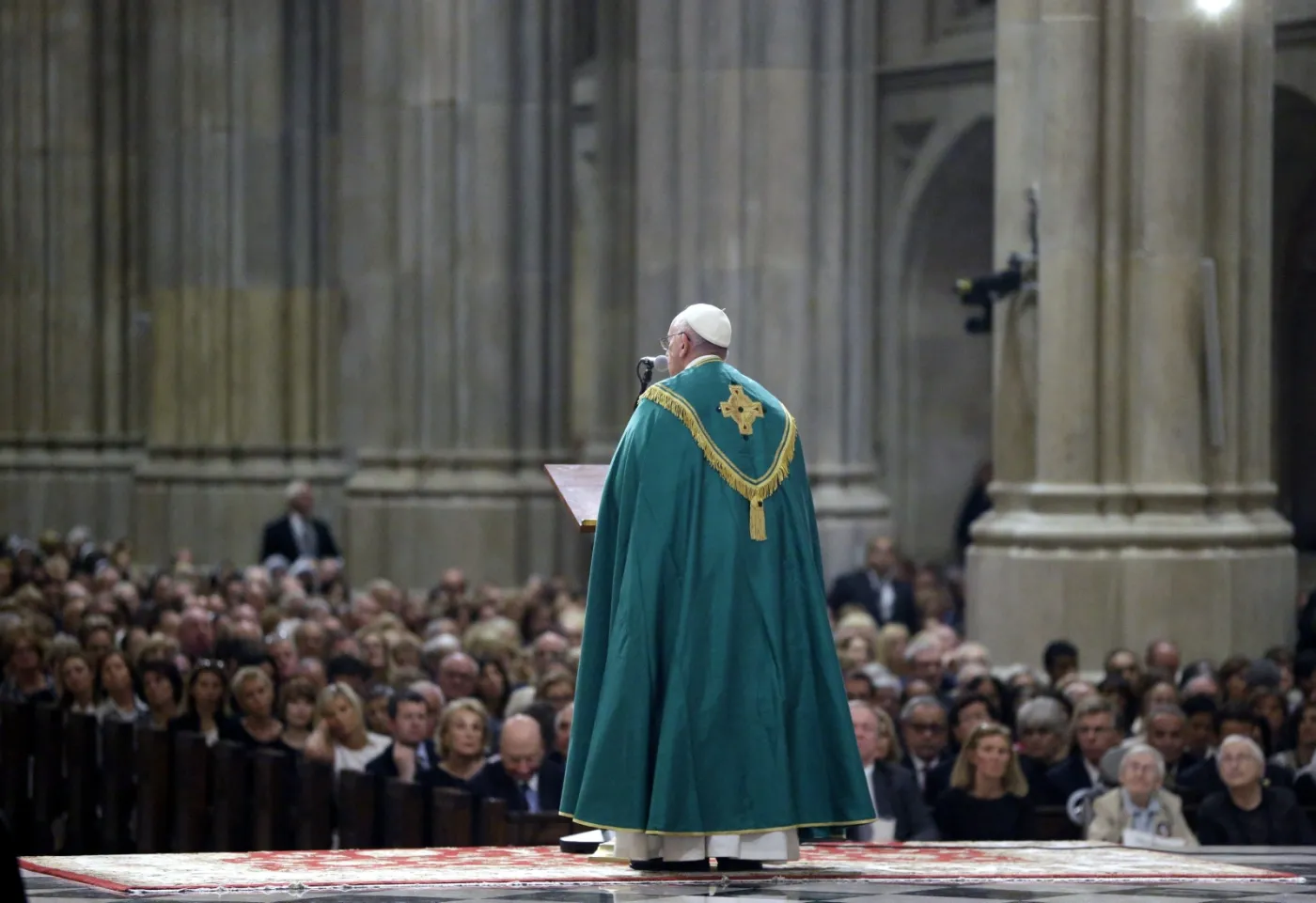 Papież Franciszek w Nowym Jorku, w katedrze święego Patryka