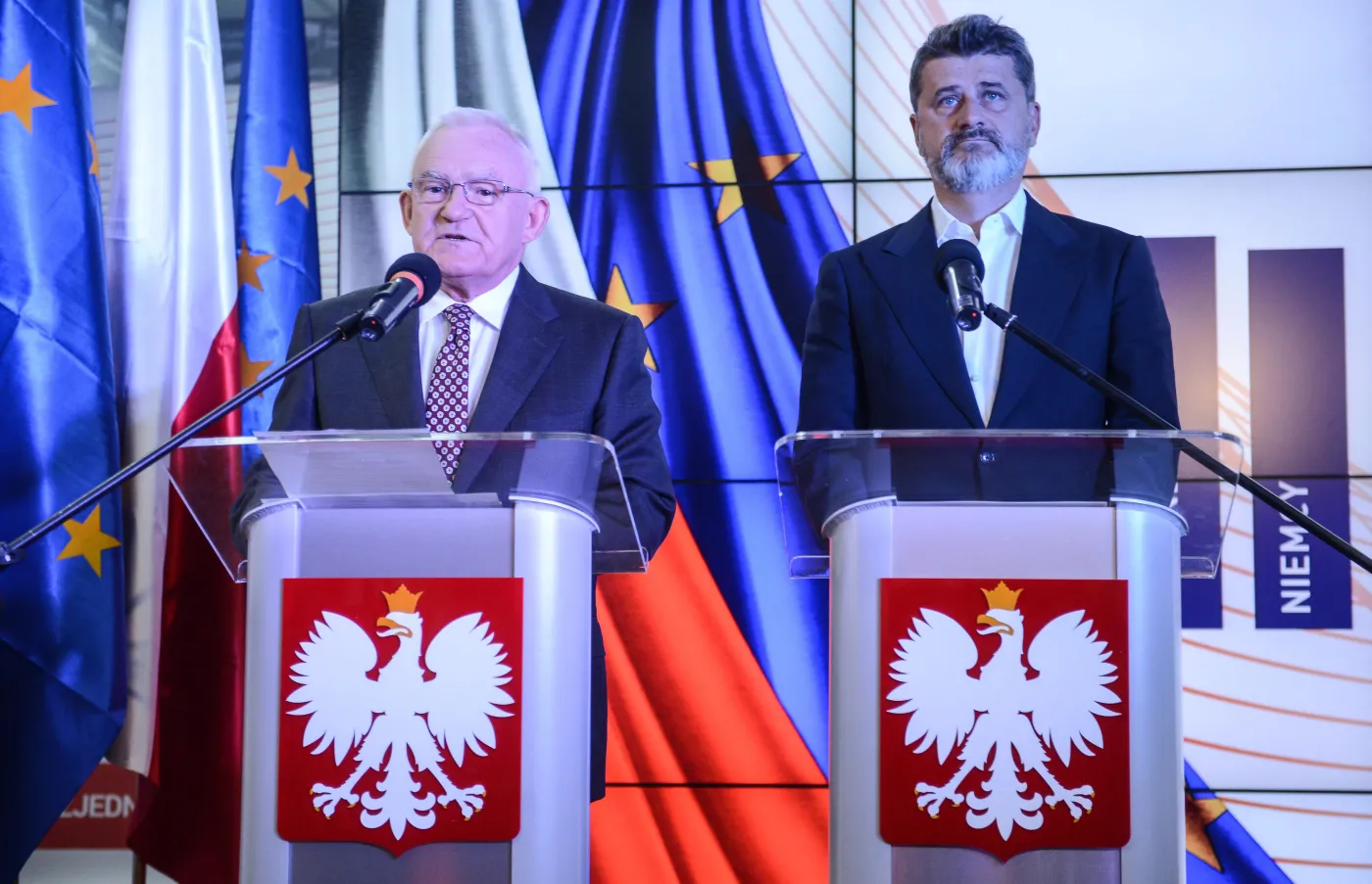 Leszek Miller i Janusz Palikot