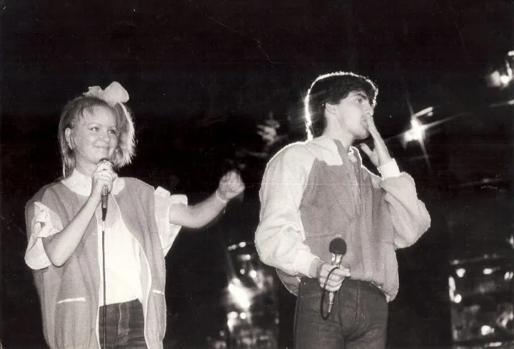 Halina Benedyk i Marco Antonelli w 1984 roku
