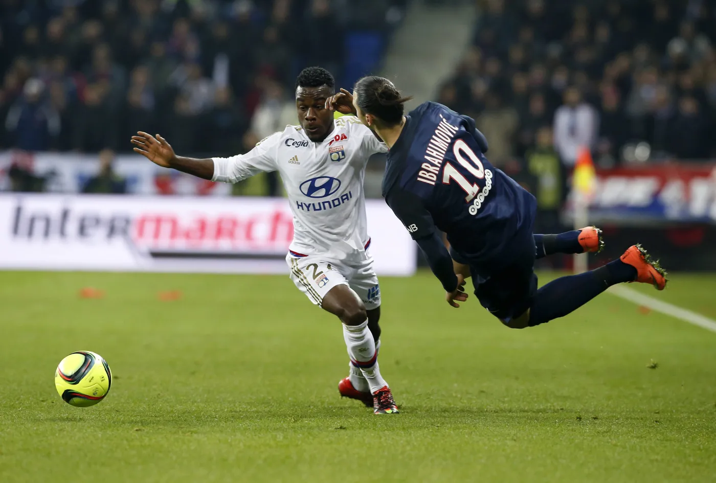 Maxwel Cornet i Zlatan Ibrahimović