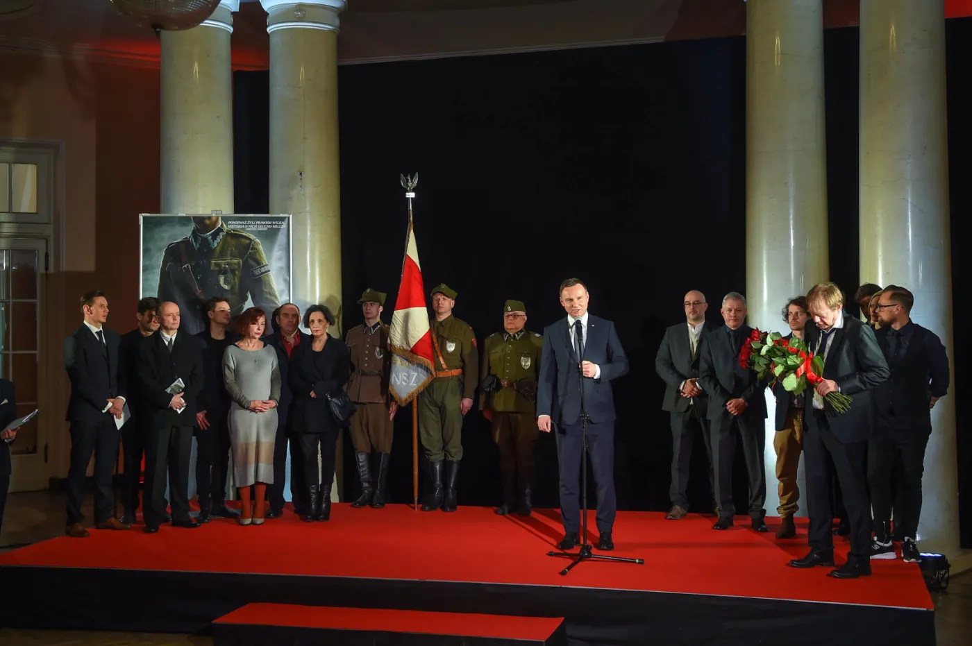Prezydent na premierze "Historii Roja": Dziękuję za ten film [ZDJĘCIA]