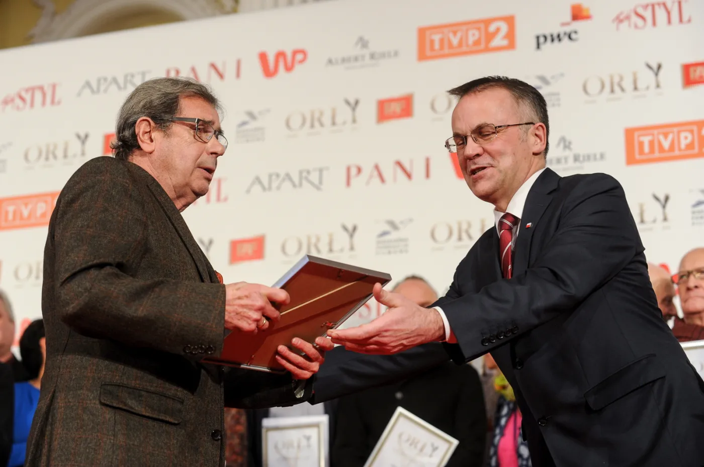 Janusz Gajos i Jarosław Sellin