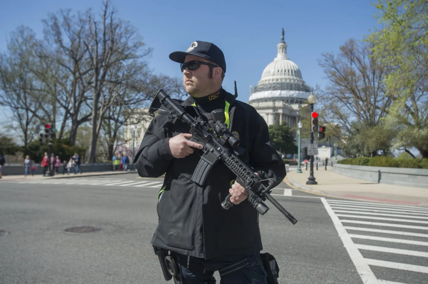 Policja na Kapitolu, Waszyngton, USA