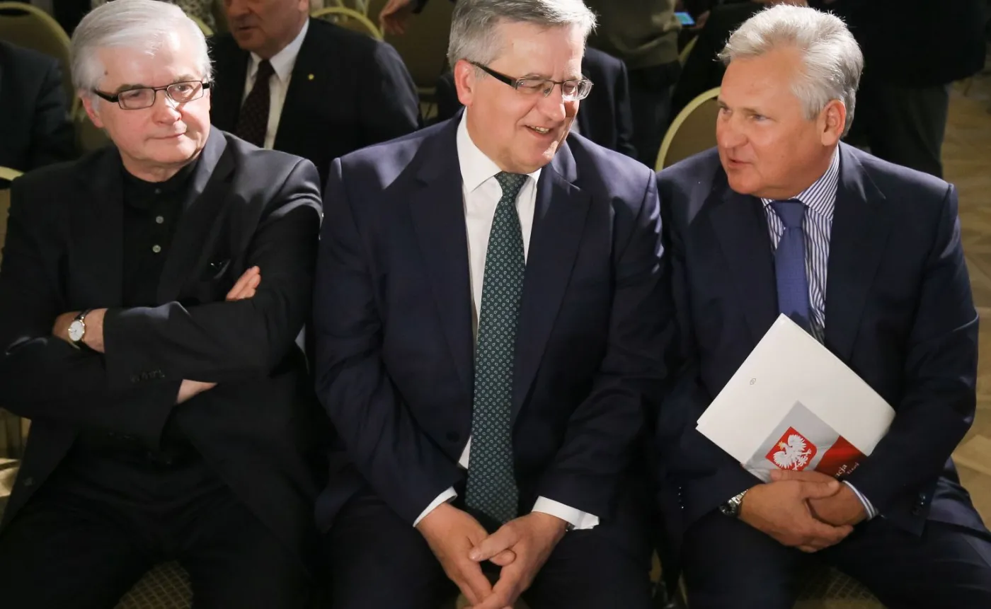 Włodzimierz Cimoszewicz, Bronisław Komorowski, Aleksander Kwaśniewski 