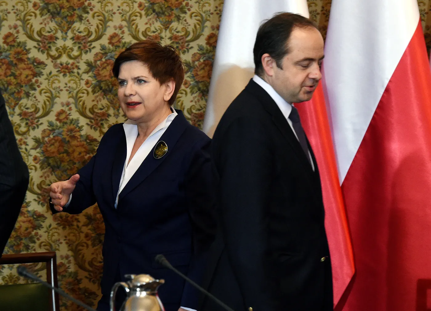 Beata Szydło i Konrad Szymański