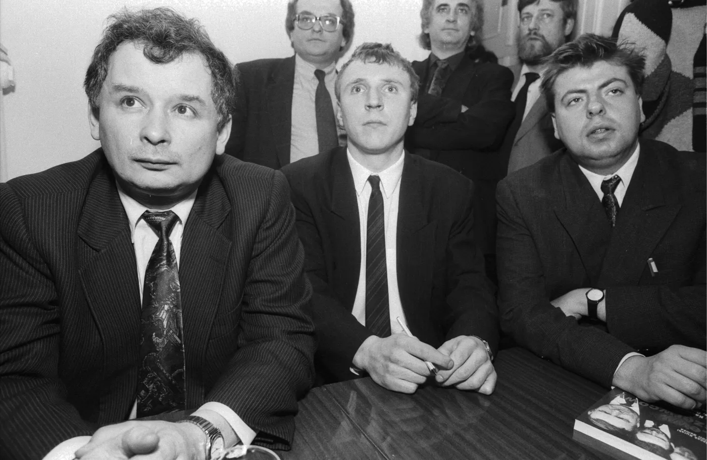 Jacek Kurski, Jarosław Kaczyński i Piotr Semka