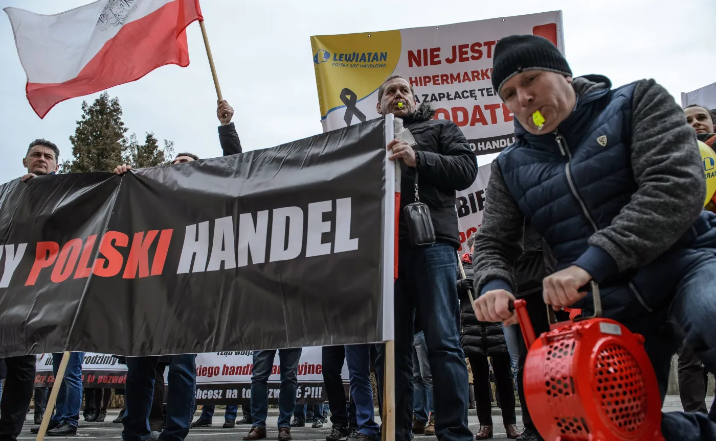 Protest kupców przeciw podatkowi obrotowemu