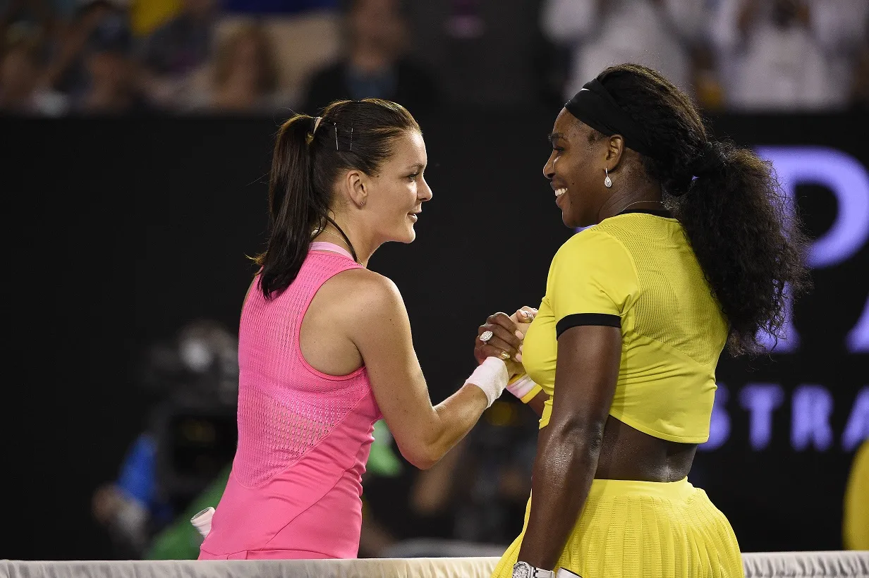 Agnieszka Radwańska i Serena Williams