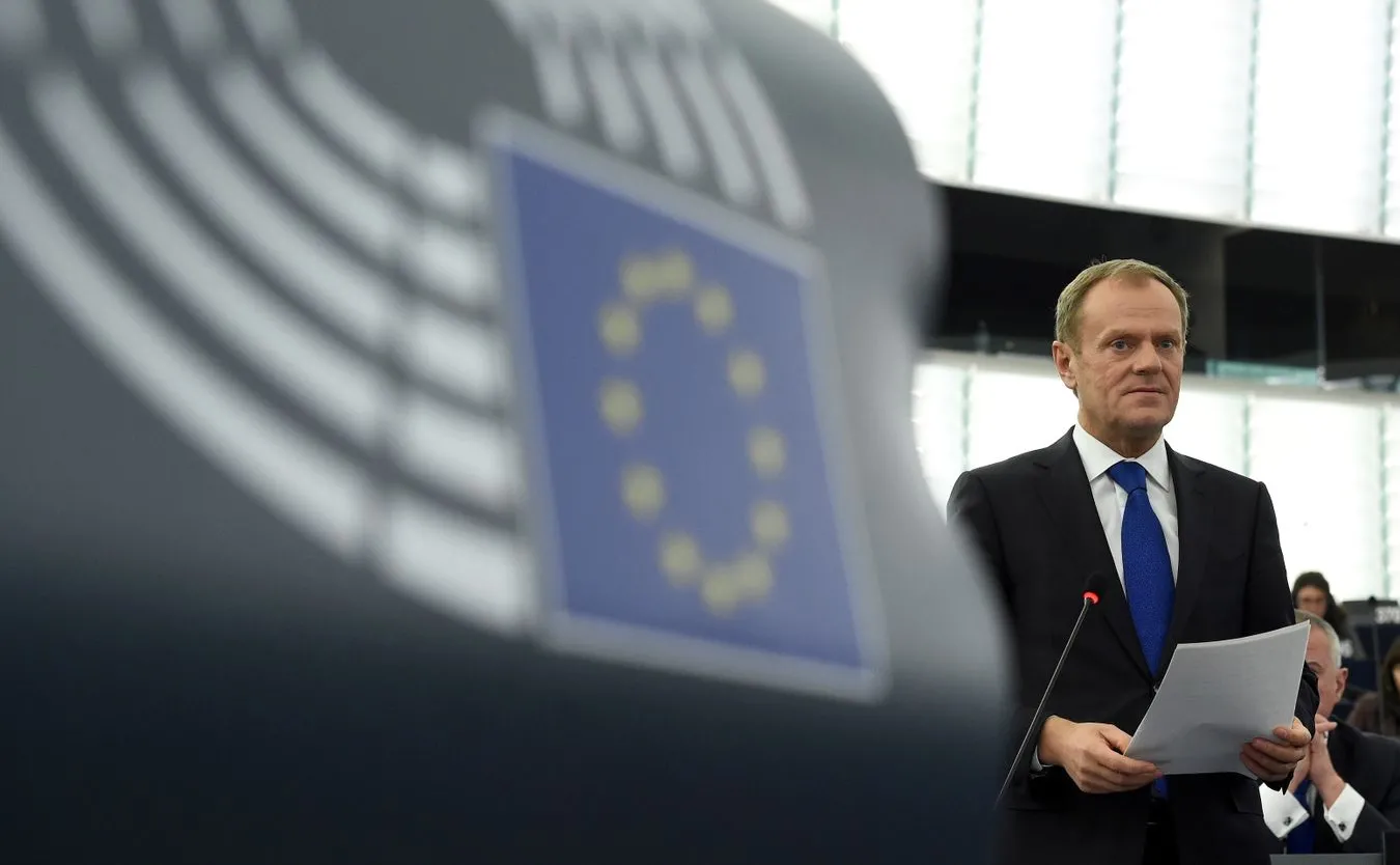Donald Tusk w Parlamencie Europejskim