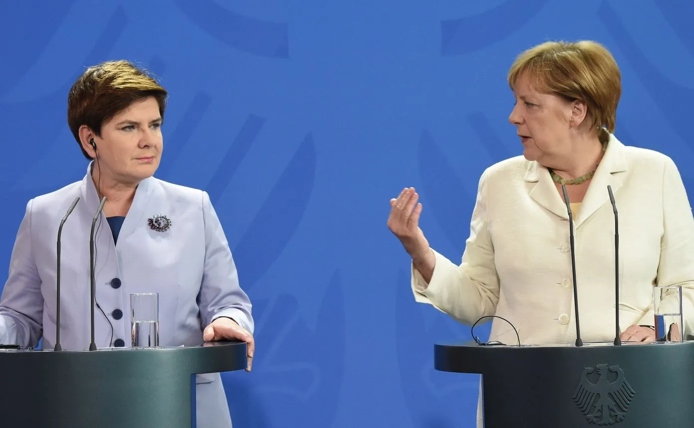 Premier Beata Szydło i kanclerz Niemiec Angela Merkel 