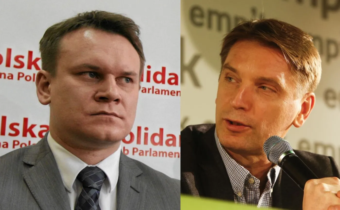 Dominik Tarczyński i Tomasz Lis