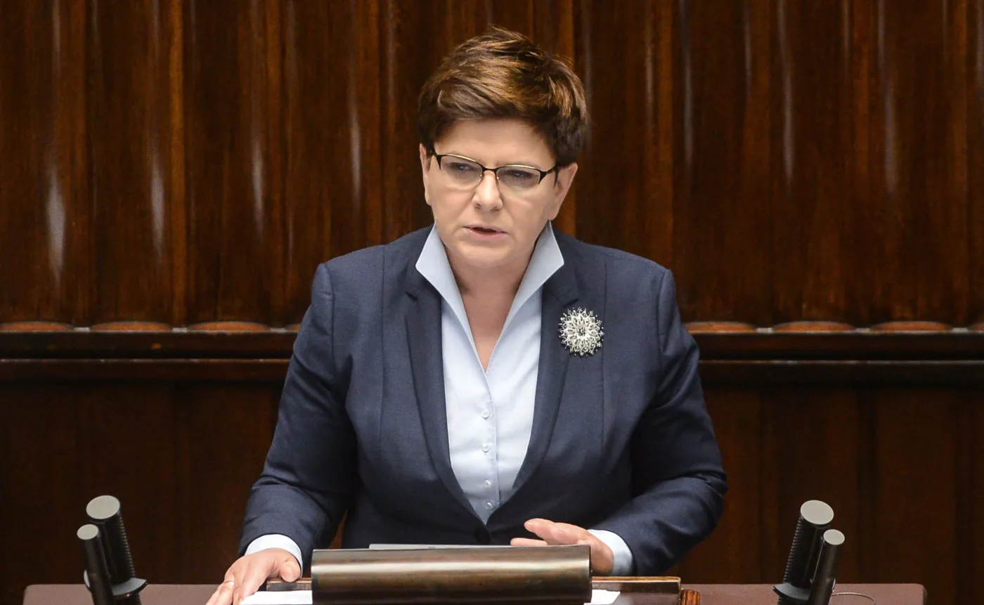 Premier Beata Szydło przemawia w Sejmie