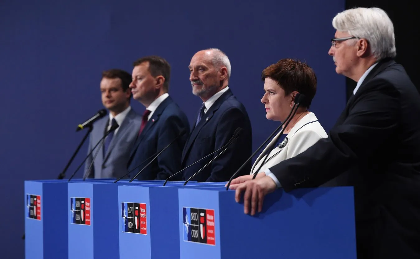 Konferencja premier Beaty Szydło oraz ministrów po szczycie NATO