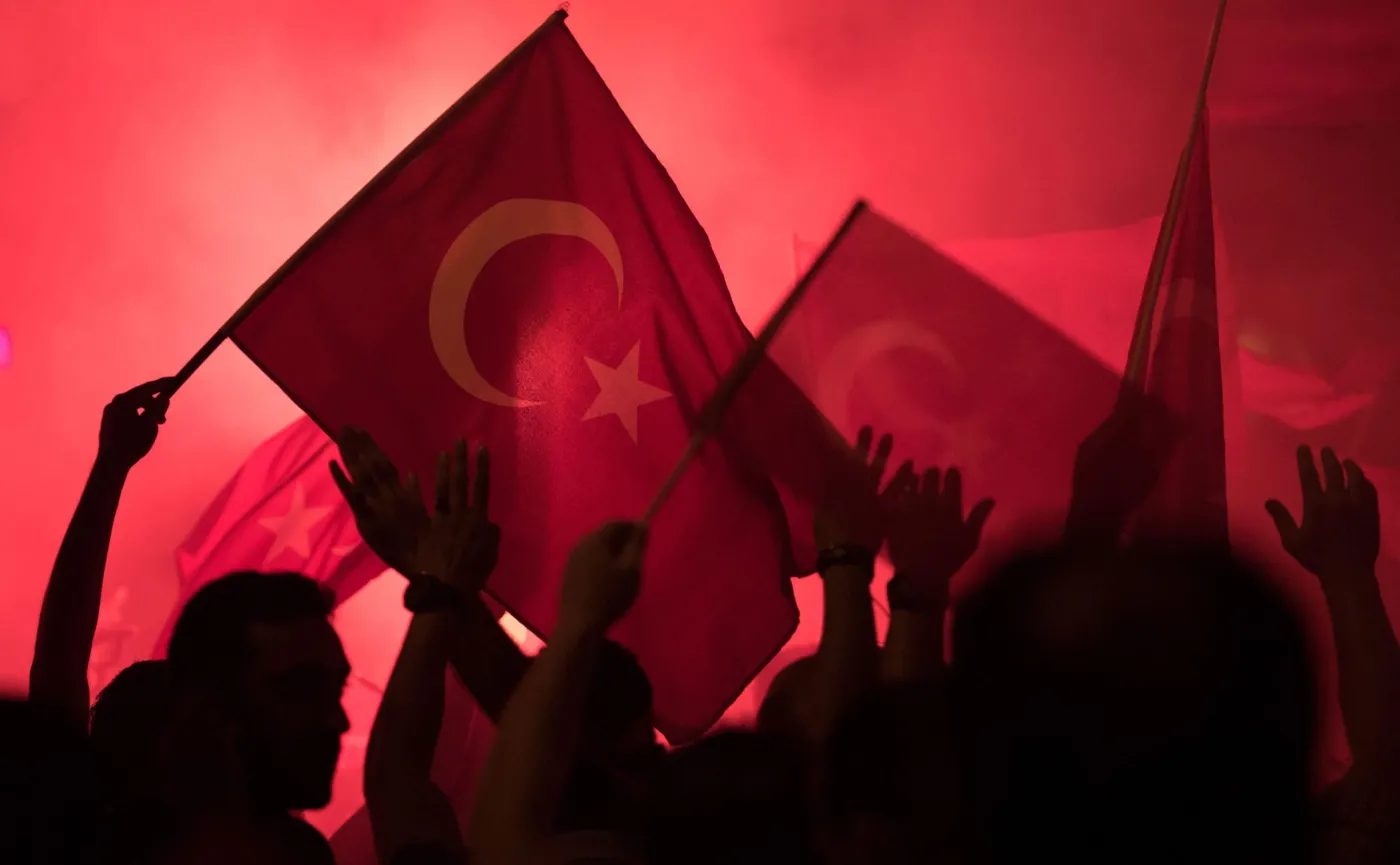 Demonstracja poparcia dla Erdogana