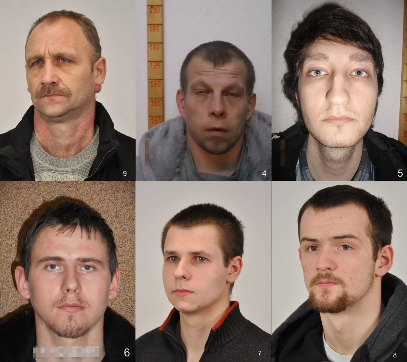 Wizerunki podejrzanych o pedofilię