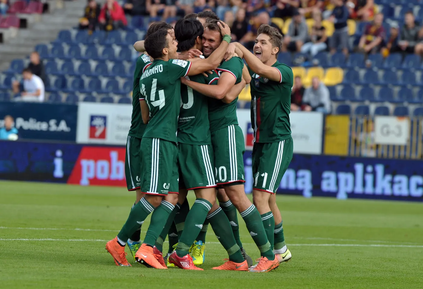 Radość zawodników Śląska Wrocław