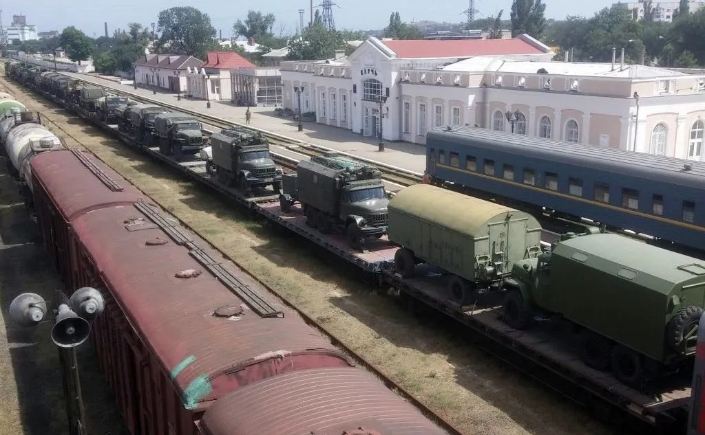 Rosyjski transport wojskowy na Krymie