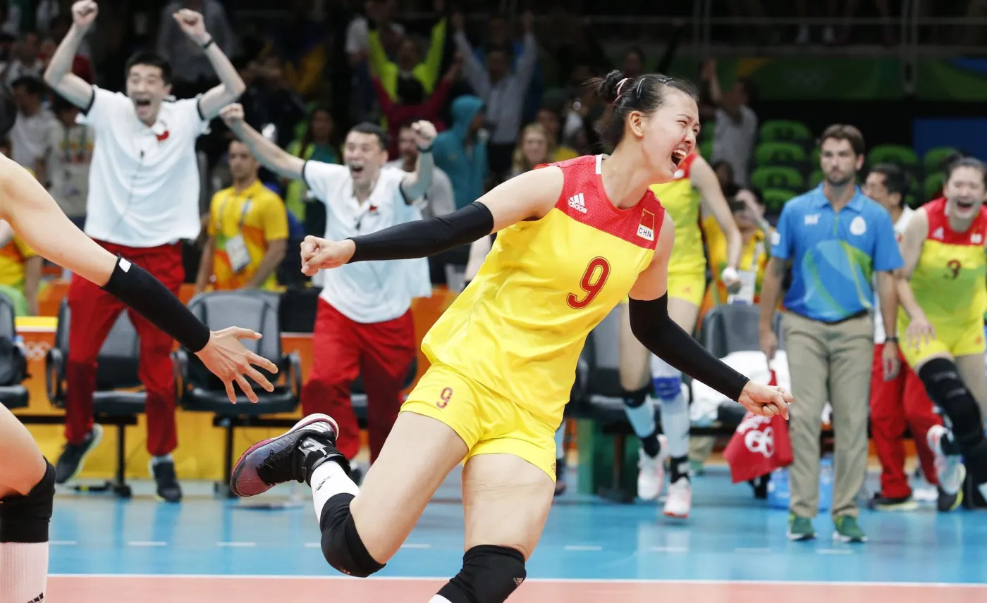 Radość Chinek po zwycięstwie