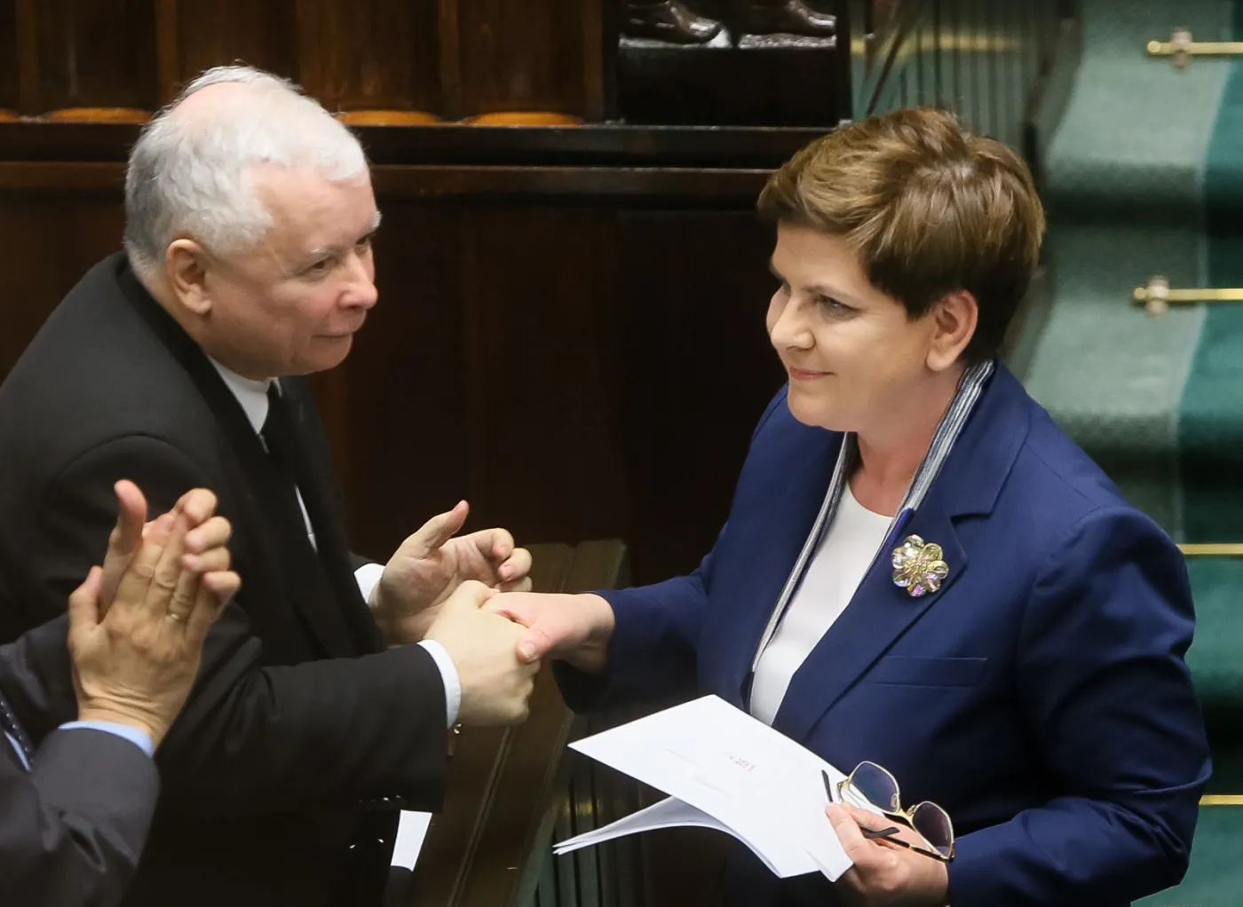 Jarosław Kaczyński i Beata Szydło