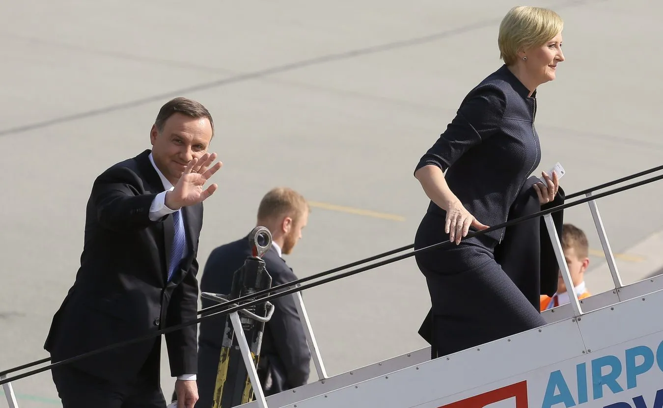 Prezydent Andrzej Duda z małżonką