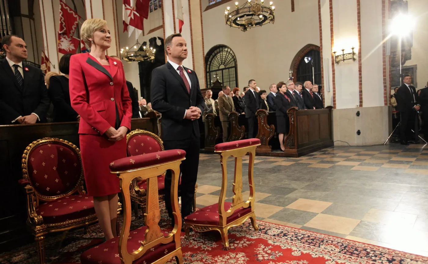 Prezydent Andrzej Duda z małżonką