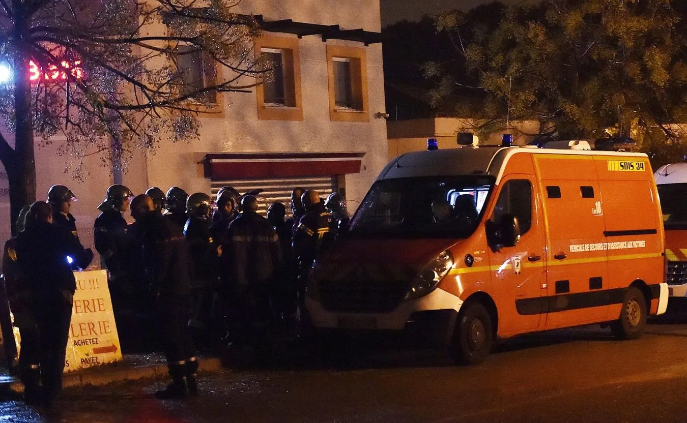 Ekipy ratownicze w Montferrier-sur-Lez