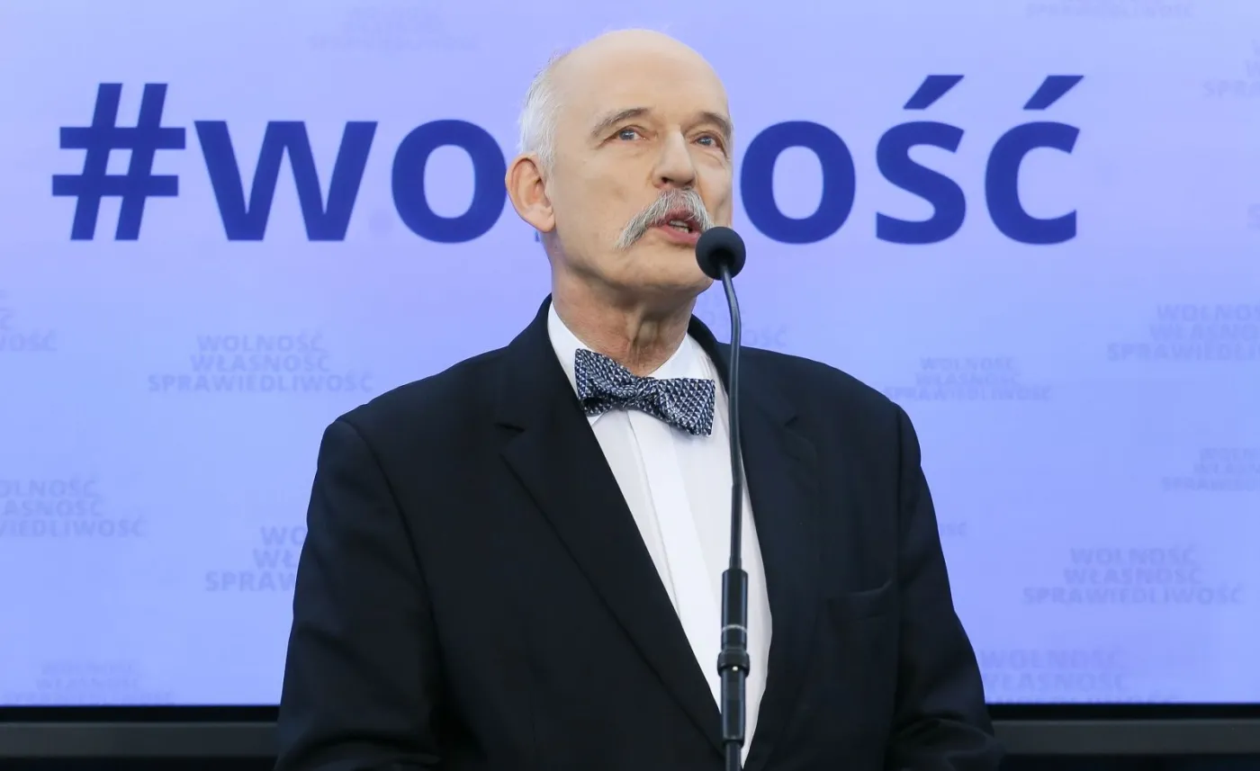 Prezes partii Wolność, europoseł Janusz Korwin-Mikke 