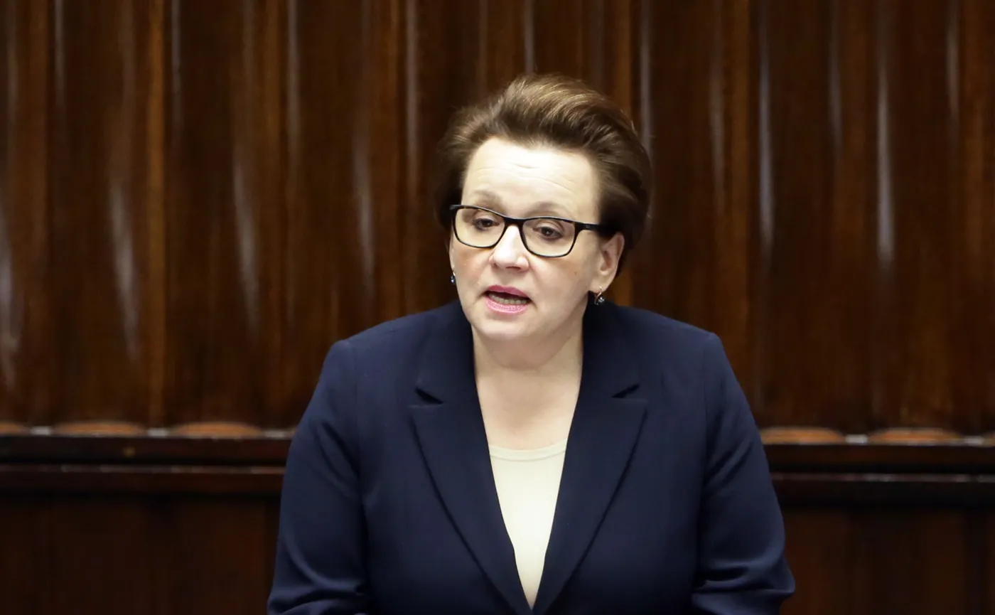 Minister edukacji narodowej Anna Zalewska
