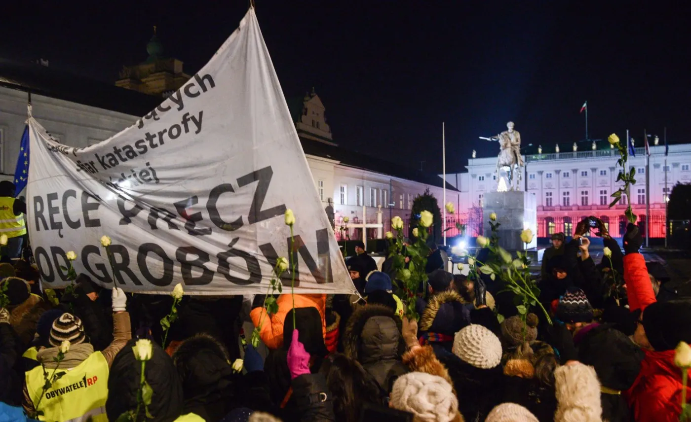 Kontrmanifestacja przedstawicieli ruchu Obywatele RP 