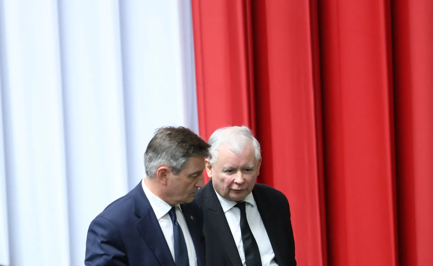Marek Kuchciński i Jarosław Kaczyński