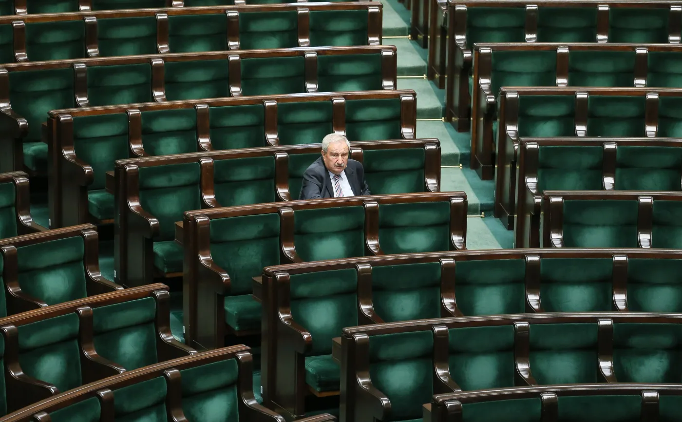 Poseł PiS Andrzej Melak w Sejmie