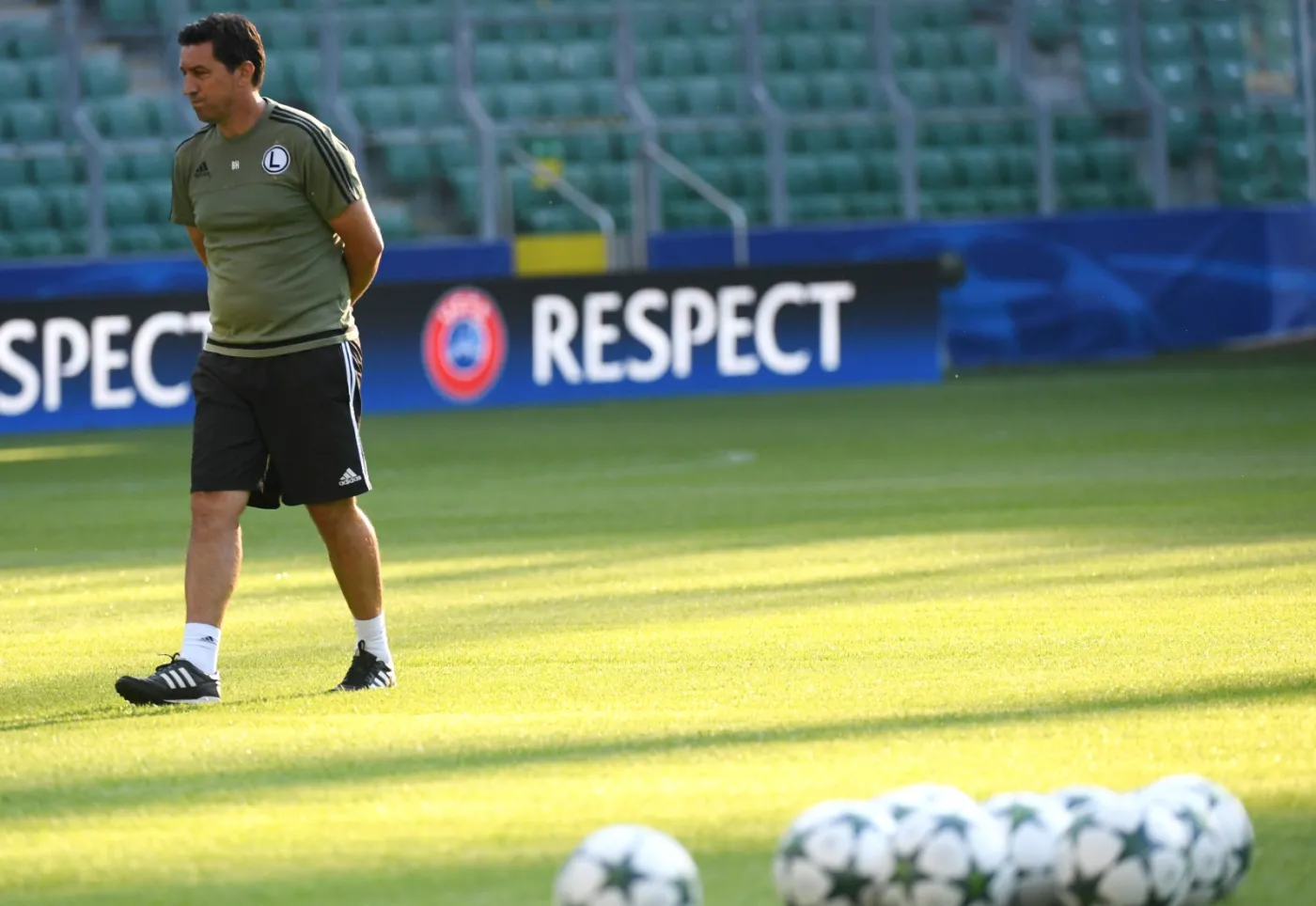 Trener Legii Warszawa Besnik Hasi