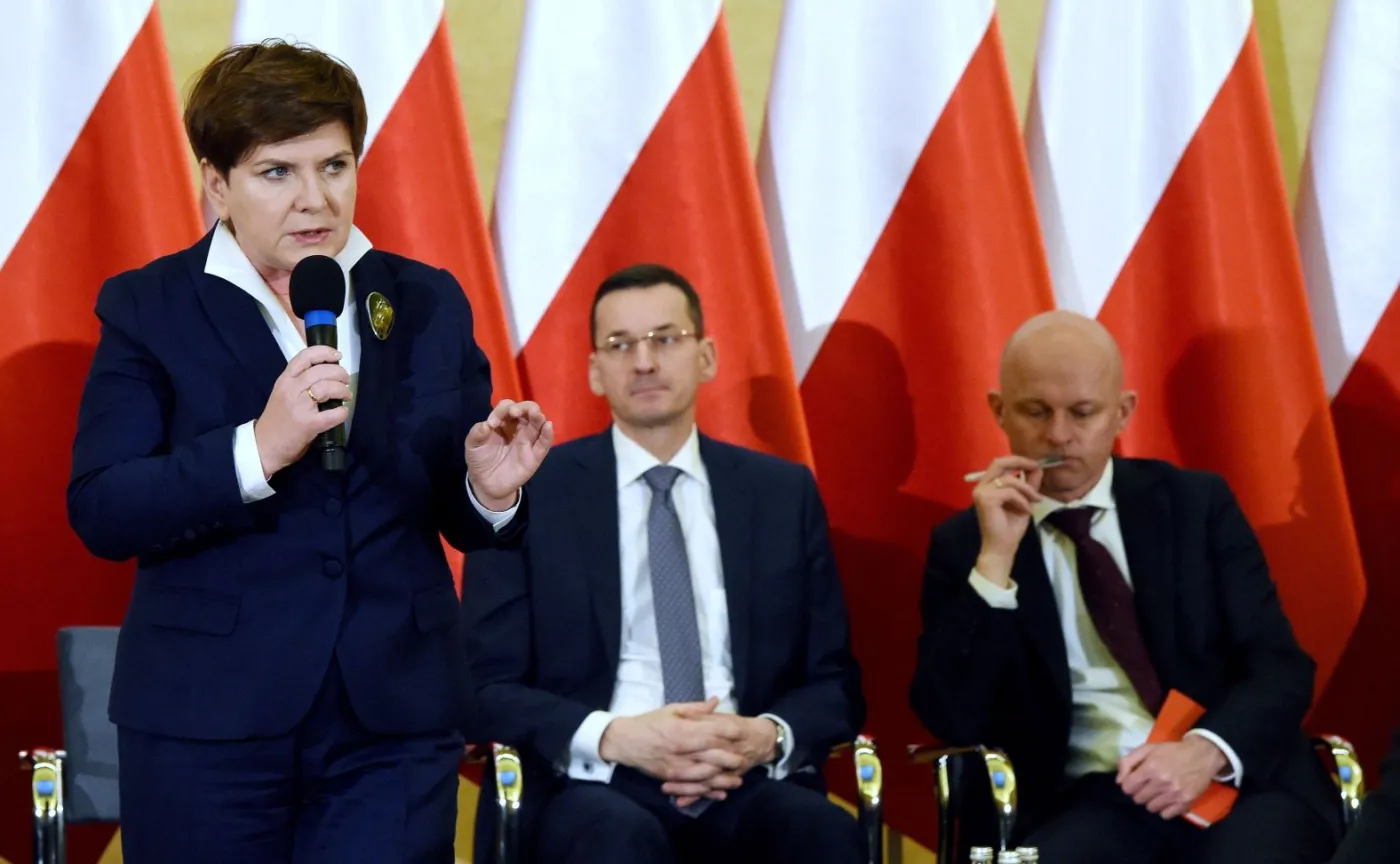 Beata Szydło, Mateusz Morawiecki, Paweł Szałamacha 