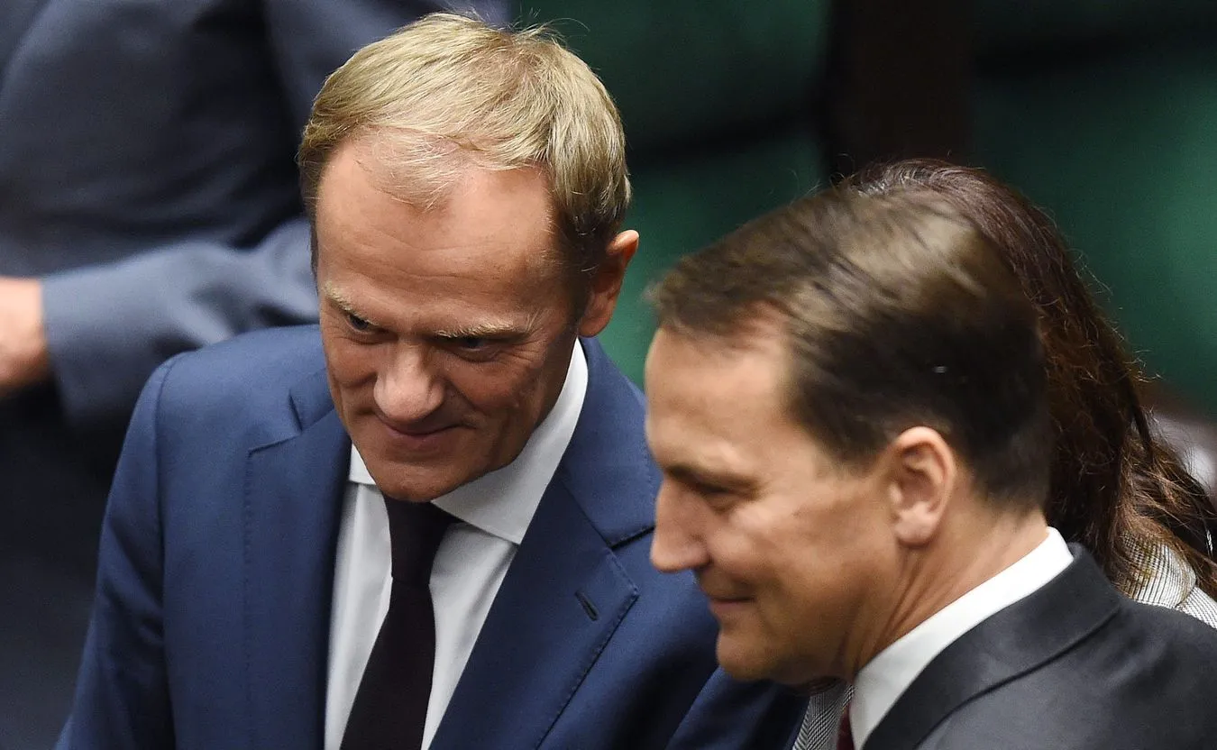 Donald Tusk i Radosław Sikorski