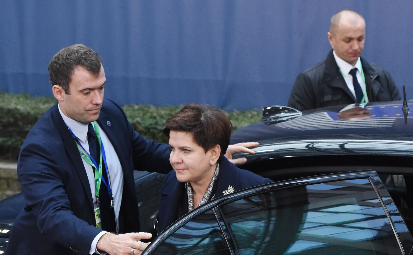 Premier Beata Szydło na szczycie unijnym w Brukseli