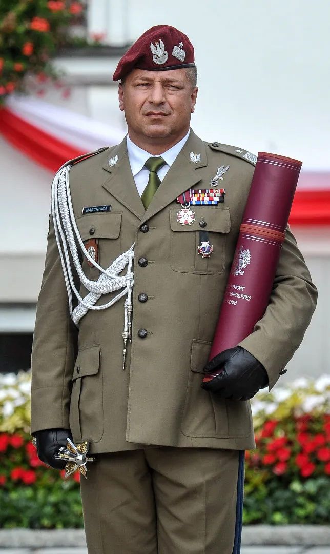 Nominowany na stopień generała płk Wojciech Marchwica. Zdjęcie z 15 sierpnia 2016 roku