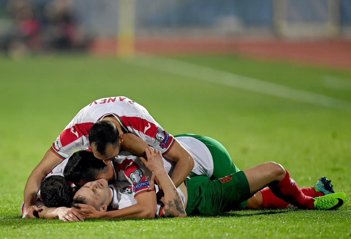 Radość reprezentantów Bułgarii