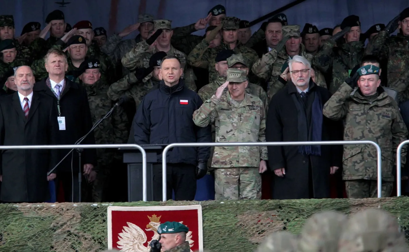 Andrzej Duda, Antoni Macierewicz, Jarosław Gromadziński, Witold Waszczykowski, Curtis Scaparrotti