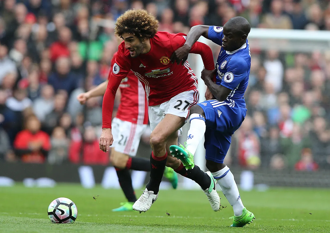Marouane Fellaini i N'Golo Kante