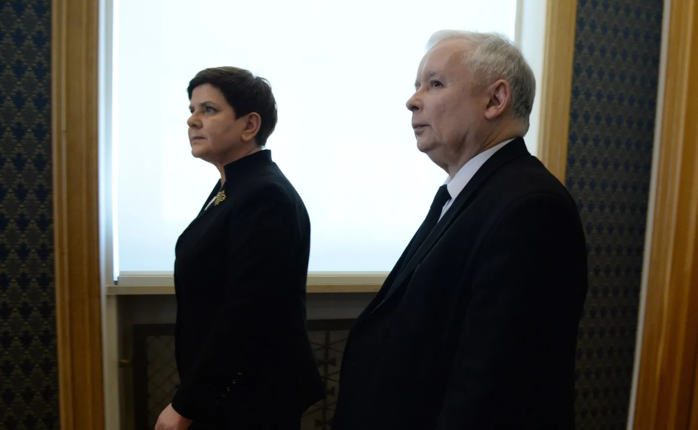 Beata Szydło i Jarosław Kaczyński