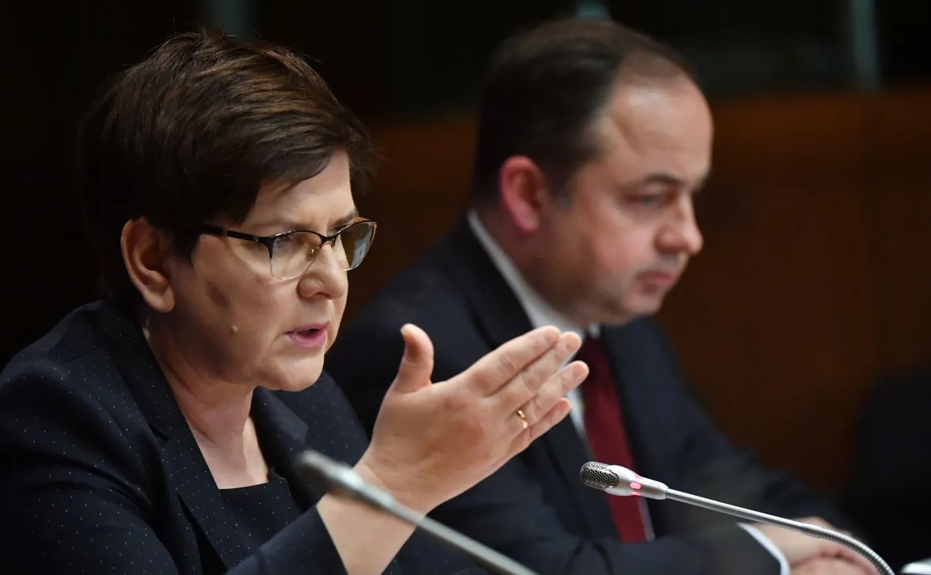 Beata Szydło i Konrad Szymański