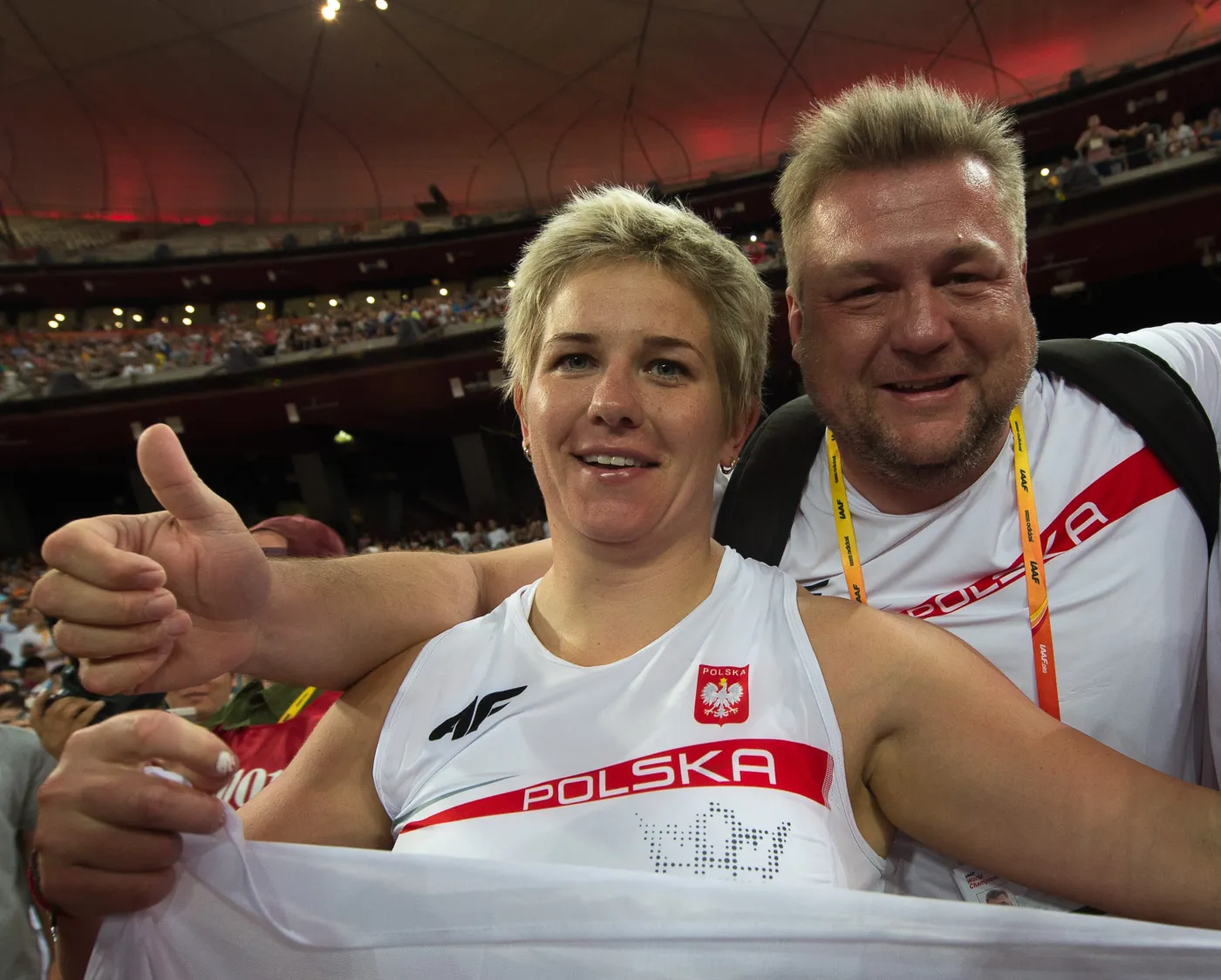 Anita Włodarczyk i Krzysztof Kaliszewski